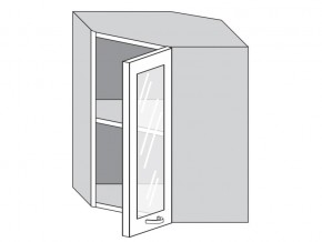 1.60.3у Шкаф настенный (h=720) угловой на 600мм со стекл. дверцей в Усолье - usole.магазин96.com | фото