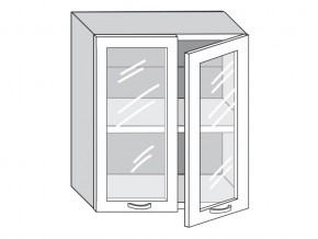 1.60.4 Шкаф настенный (h=720) на 600мм с 2-мя стек.дверцами в Усолье - usole.магазин96.com | фото