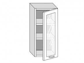 19.40.3 Шкаф настенный (h=913) на 400мм с 1-ой стекл. дверцей в Усолье - usole.магазин96.com | фото