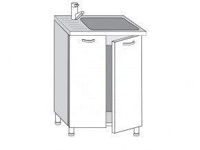 2.60.2мн Шкаф-стол на 600мм под накладную мойку с 2-мя дверцами в Усолье - usole.магазин96.com | фото