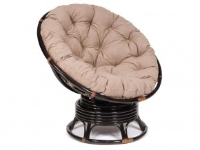 Кресло-качалка Papasan w 23/01 B с подушкой Antique brown, экошерсть Коричневый в Усолье - usole.магазин96.com | фото