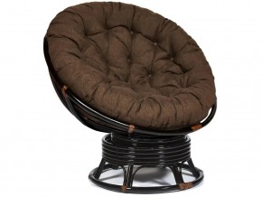 Кресло-качалка Papasan w 23/01 B с подушкой Antique brown, ткань Коричневый в Усолье - usole.магазин96.com | фото