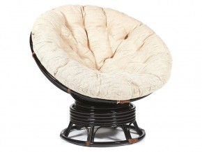 Кресло-качалка Papasan w 23/01 B с подушкой Antique brown, ткань Старт в Усолье - usole.магазин96.com | фото