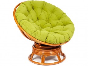 Кресло-качалка Papasan w 23/01 B с подушкой Cognac, флок Олива в Усолье - usole.магазин96.com | фото