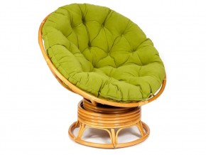 Кресло-качалка Papasan w 23/01 B с подушкой Honey, флок Олива в Усолье - usole.магазин96.com | фото