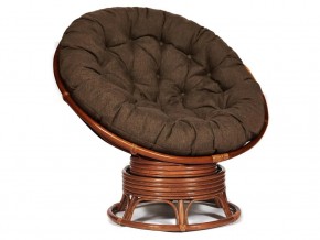 Кресло-качалка Papasan w 23/01 B с подушкой Pecan, ткань Коричневый в Усолье - usole.магазин96.com | фото