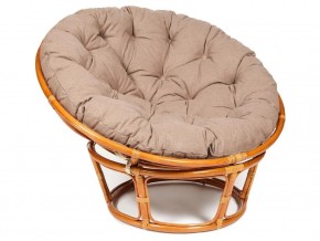 Кресло Papasan 23/01 W с подушкой Cognac, экошерсть Коричневый в Усолье - usole.магазин96.com | фото