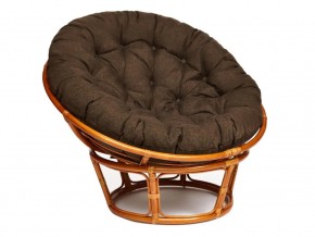 Кресло Papasan 23/01 W с подушкой Cognac, ткань Коричневый в Усолье - usole.магазин96.com | фото