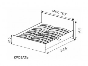 Кровать 1600х2000 ортопедическое основание в Усолье - usole.магазин96.com | фото