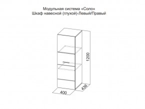 Шкаф навесной (глухой) Левый в Усолье - usole.магазин96.com | фото